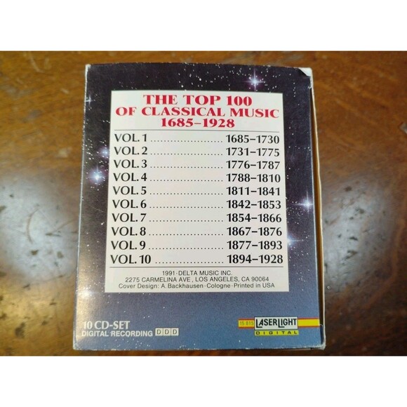 Top 100 Masterpieces Of Classical Music 1685-1928 1-10 Audio CD Set - Picture 5 of 13